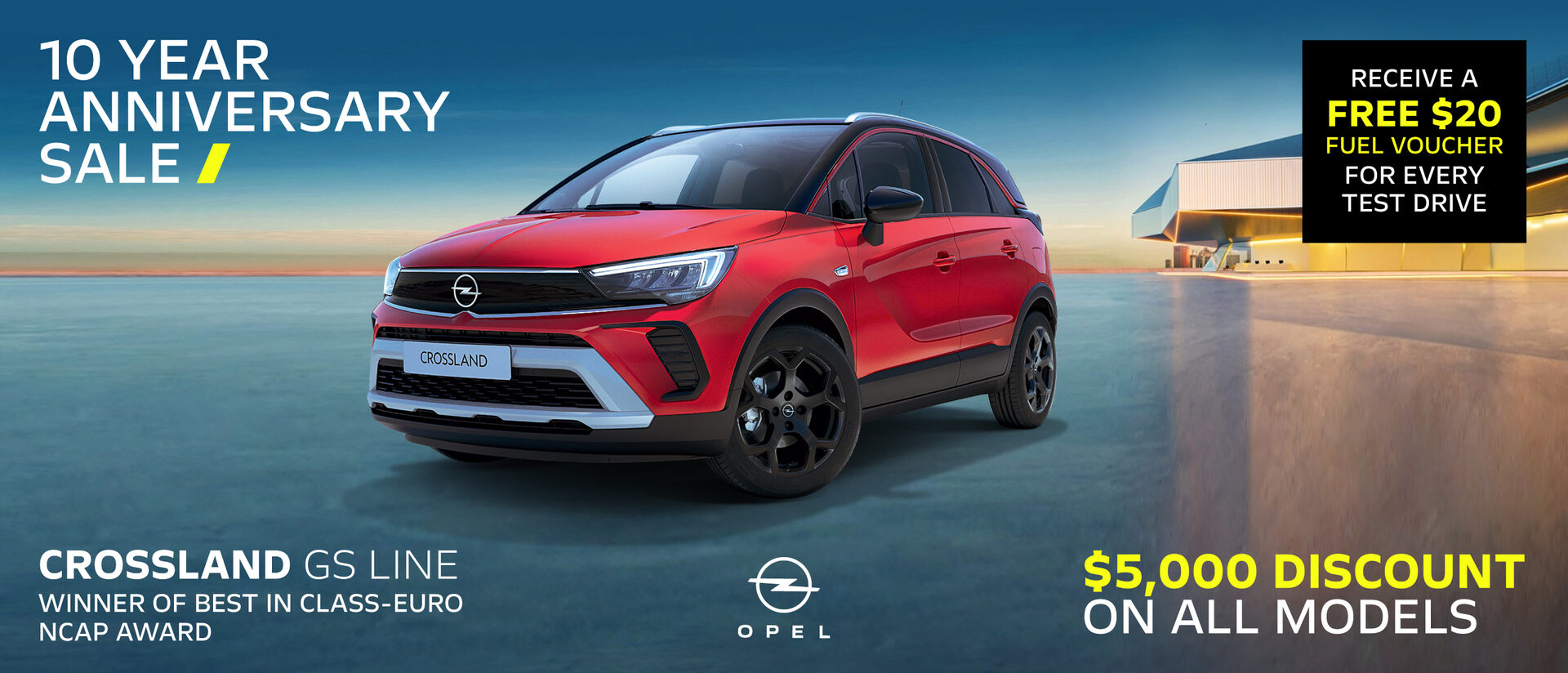 Opel celebrates its 10 year mark in Singapore 10 year anniversary sale crossland - Opel celebrates its 10 year mark in Singapore