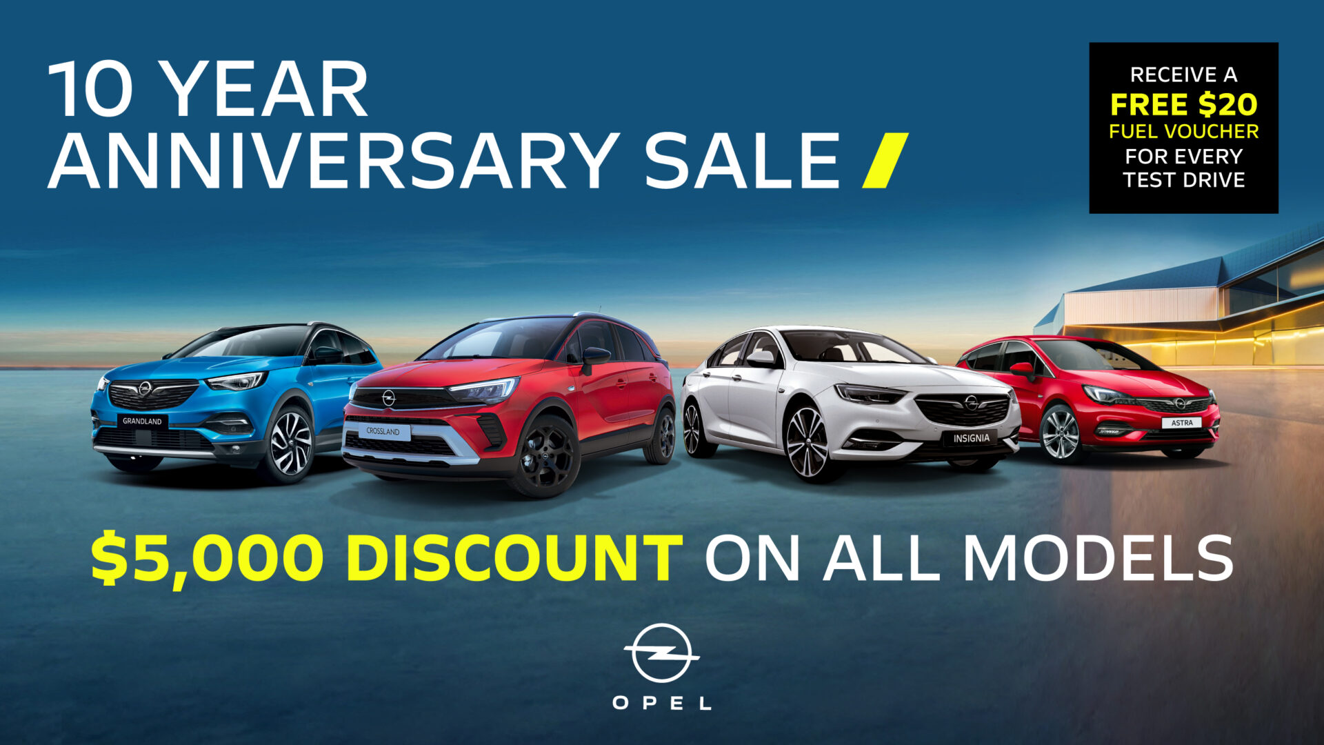 10 year anniversary sale - Opel News
