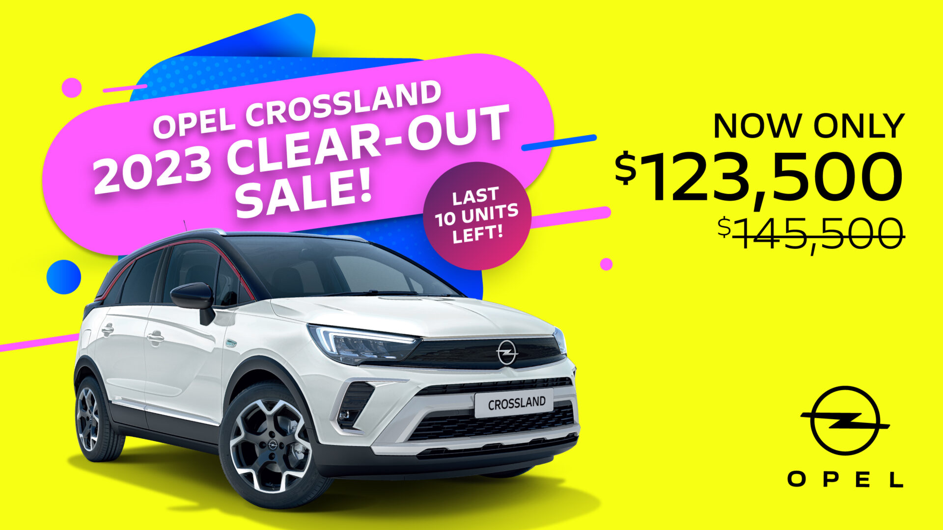 crossland clear out sale 2023 - Opel News