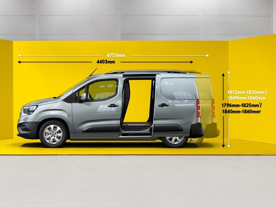measurements combo - Combo-e Cargo Van