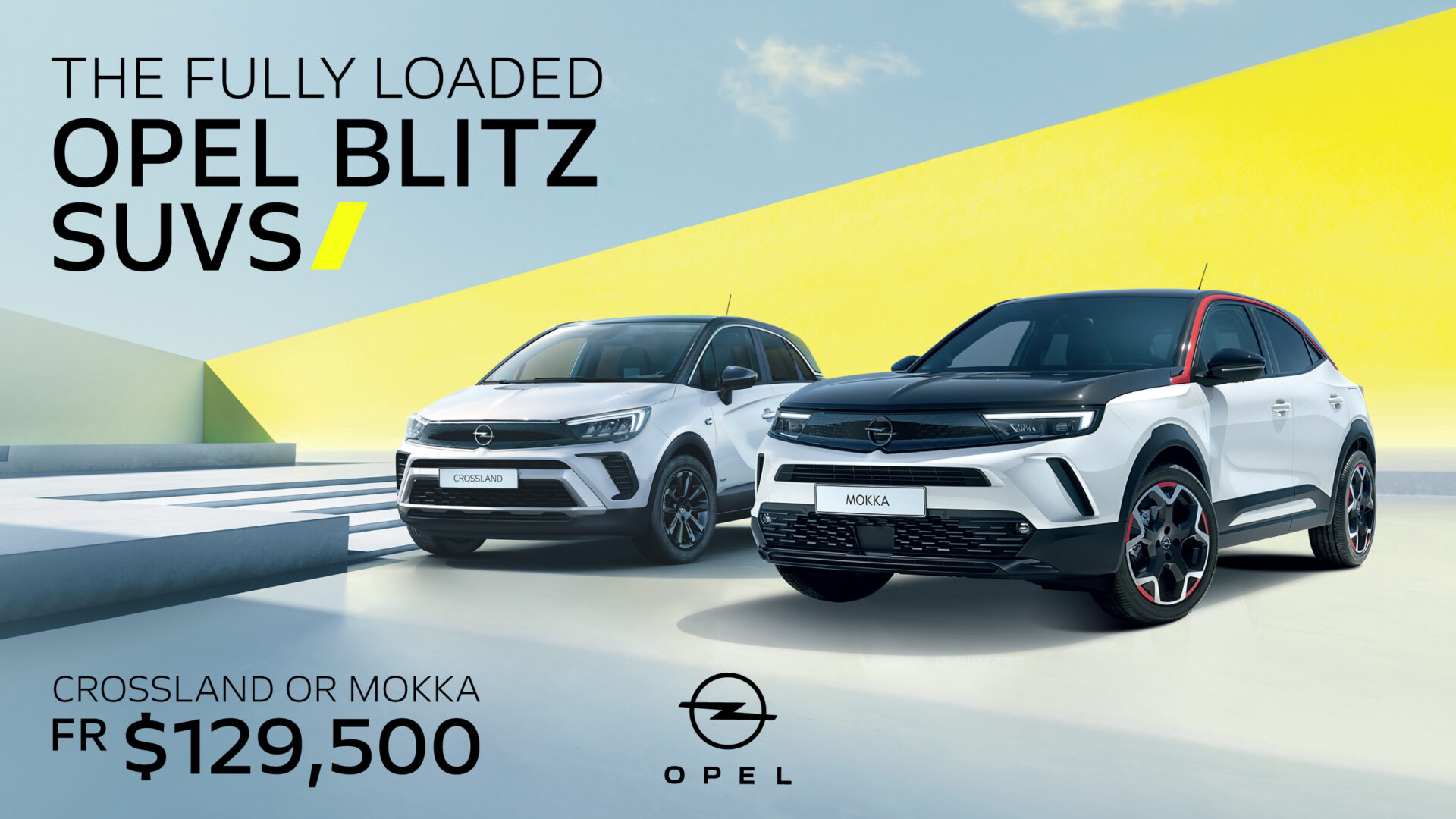 opel blitz suvs - Opel SUVs: Experience the award‑winning Crossland or Mokka at one price