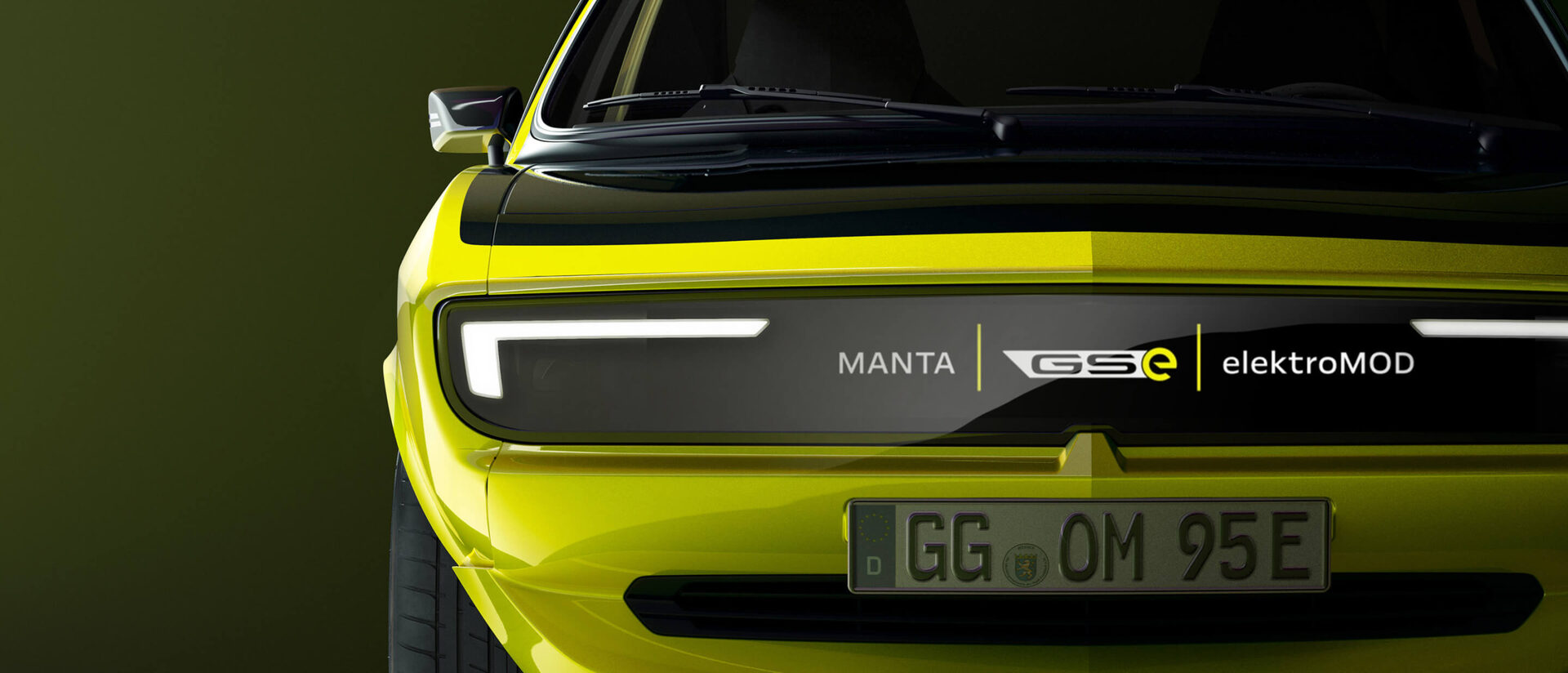 Manta GSe ElektroMOD opel manta gse exterior front 21x9 515482 scaled - Manta GSe ElektroMOD